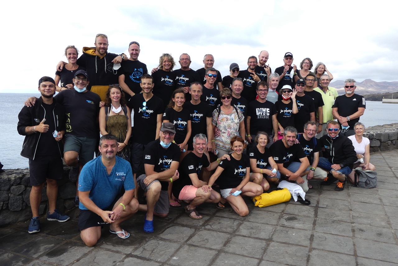 Plongée en groupe Lanzarote